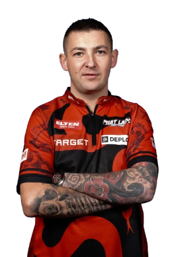 Spielerporträt von Nathan Aspinall, professioneller Dartspieler aus England