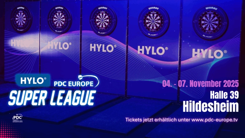 Die HYLO PDC Europe Super League ist zurück.