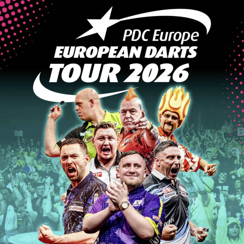 Allgemeine Grafik für die PDC Europe European Darts Tour 2026