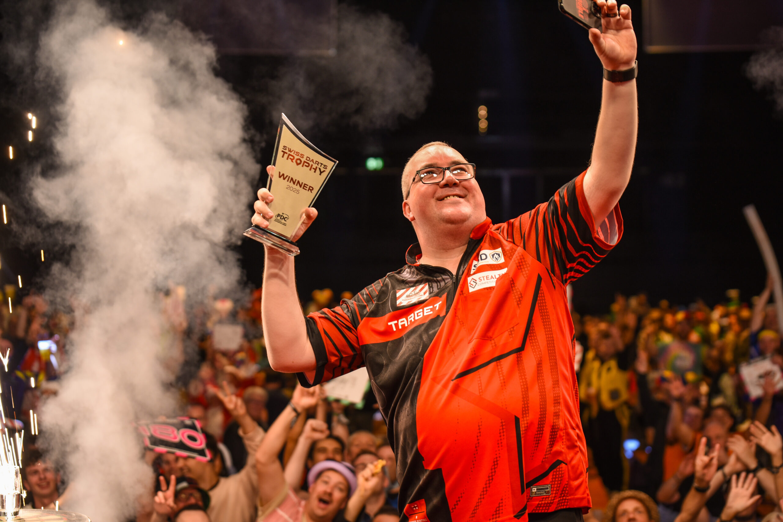 Der Swiss Darts Trophy Champion heißt Stephen Bunting