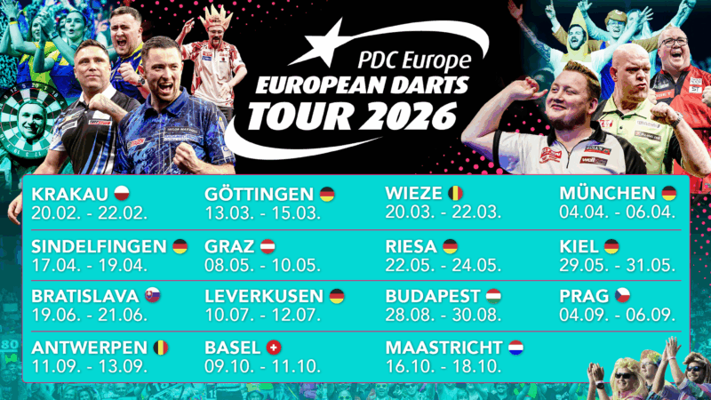 Termine der PDC European Tour 2026