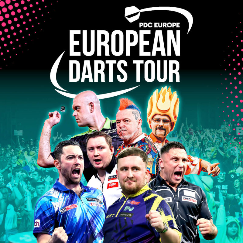 Allgemeine Grafik für die PDC Europe European Darts Tour 2026