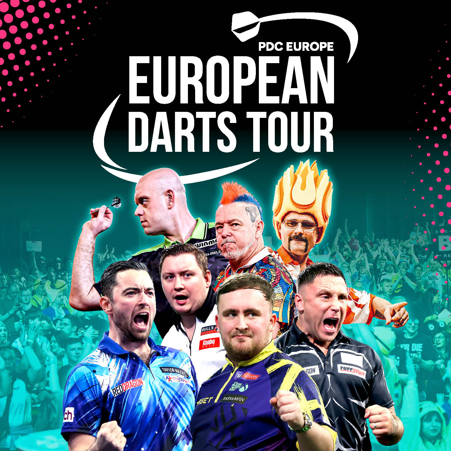 Allgemeine Grafik für die PDC Europe European Darts Tour 2026