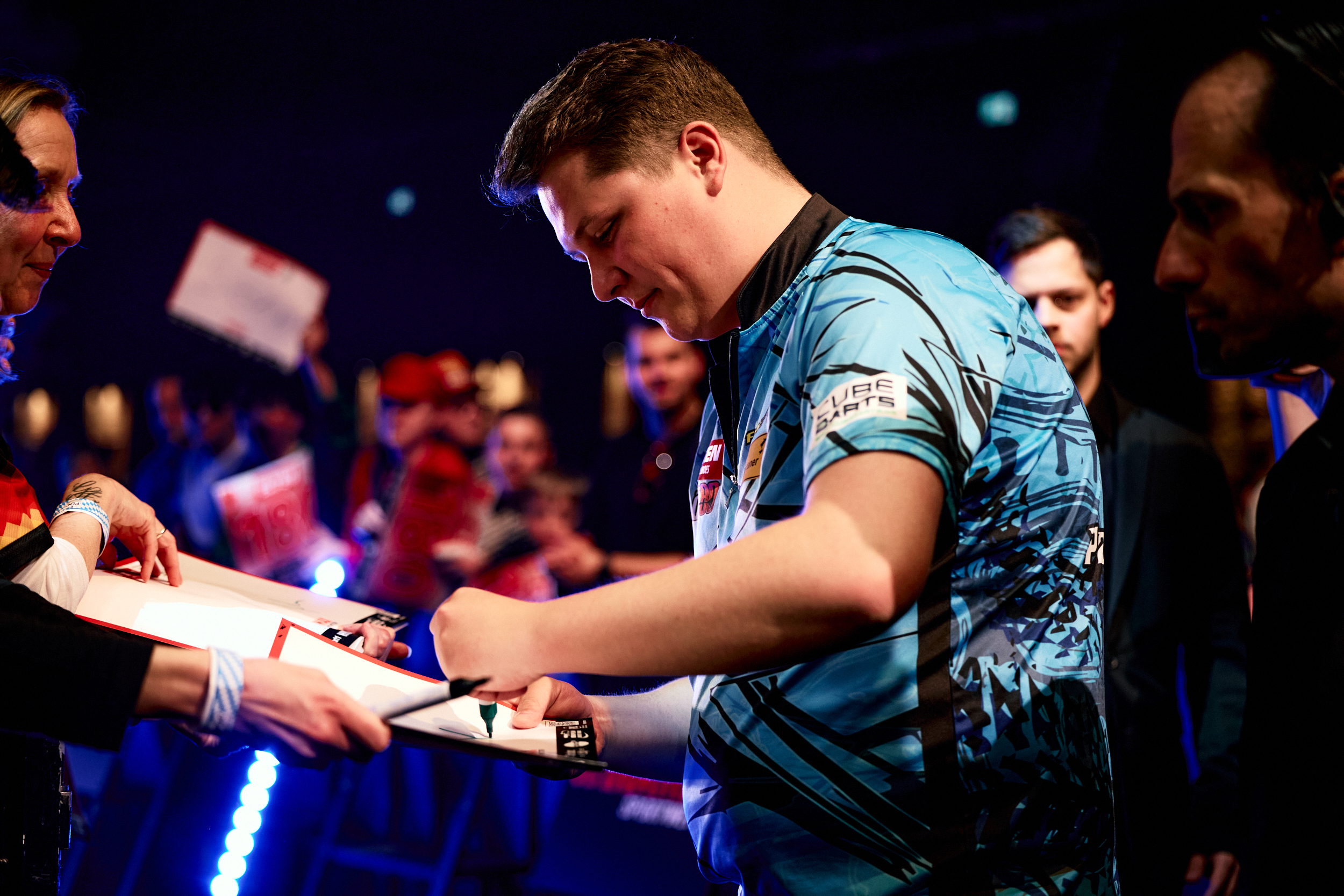 Paul Krohne beim Walk-on beim European Tour Event in Sindelfingen 2025