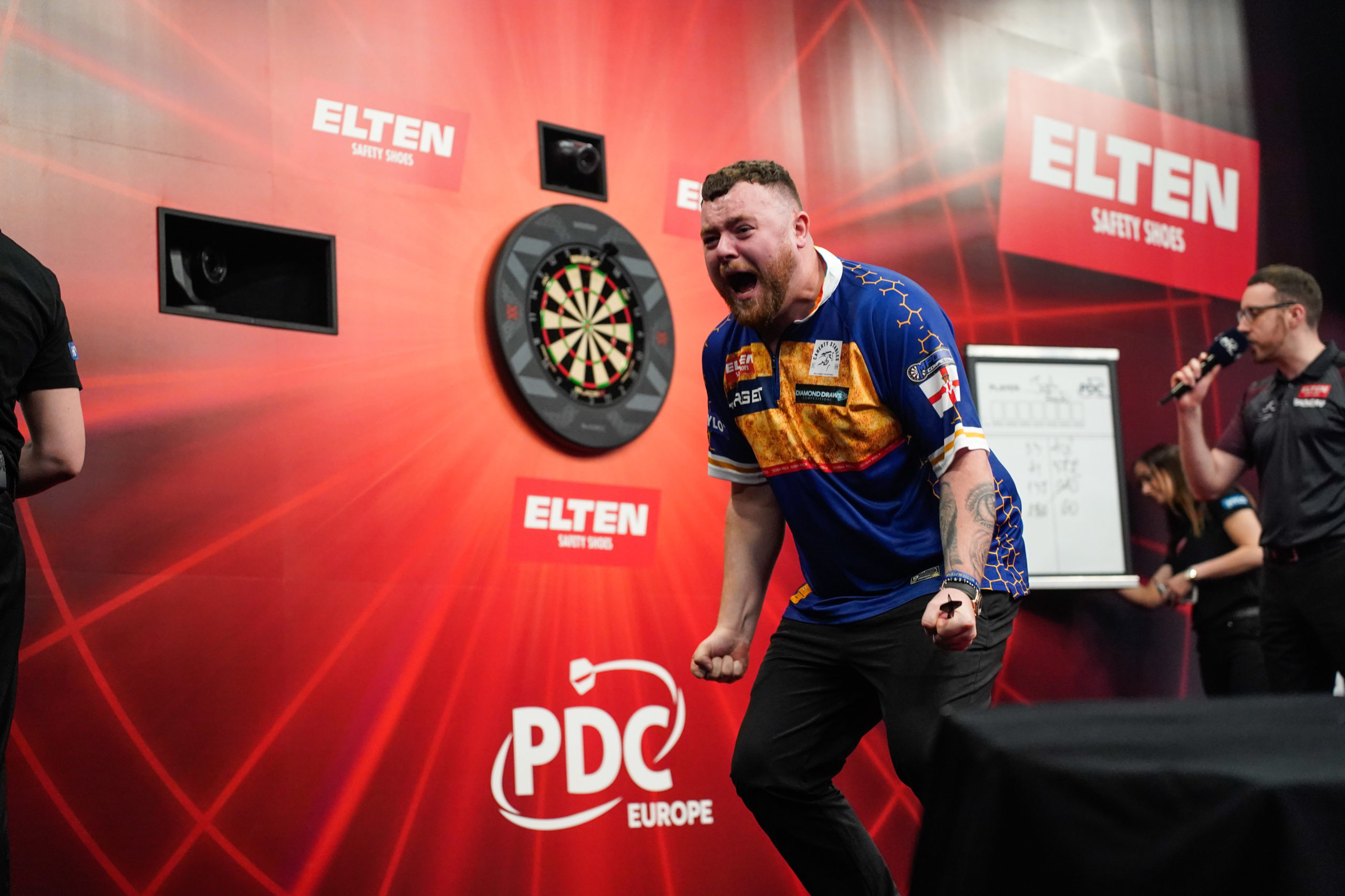Josh Rock gewinnt die ELTEN Safety Shoes Austrian Darts Open 2026 mit 8:6 gegen Kevin Doets im Messe Congress in Graz.