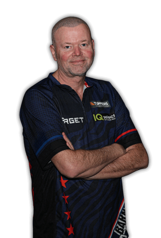 Spielerporträt von Raymond van Barneveld, professioneller Dartspieler aus den Niederlanden