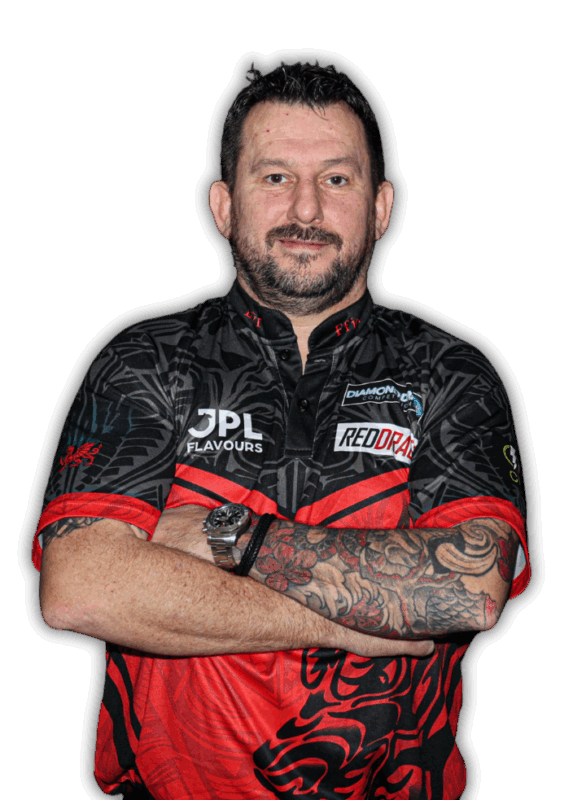 Spielerporträt von Jonny Clayton, professioneller Dartspieler aus Wales